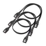 cable matters 3 pack straight black logo