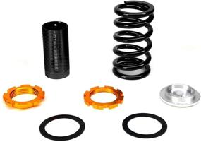 img 1 attached to 🚗 DNA MOTORING COIL-HC88-T33-BK Aluminum Coilover Sleeve Kit Dual Locking | Height Adjustable | Honda CRX 88-91 | Acura Integra 90-01 | Black Springs & Sleeves