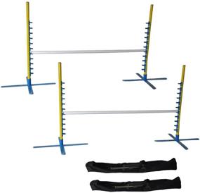 img 2 attached to 🐶 Enhance Your Dog's Agility with Cool Runners Set of 2, 4FT Wide Dog Agility Jumps - Includes Carrying Case!