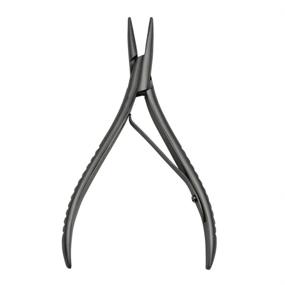 img 3 attached to 💇 Flat Shape Silver Stainless Steel Hair Extension Pliers - Versatile Hair Extension Tools for Perfect Hair Extensions