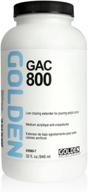 🎨 golden acryl med 32 oz gac-800 acrylic white: superior quality multipurpose acrylic medium logo