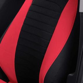 img 1 attached to 🚗 Red Universal Fit Auto Car Front Seat Covers - Bucket Seat Protectors for Sedan, Truck, SUV - AUTOYOUTH
