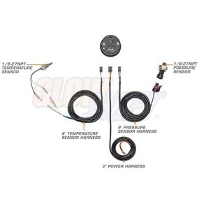 img 2 attached to 🔧 GlowShift 10 Color Digital Dual Temp & Pressure Gauge Kit – Boost, Oil, Water & Transmission – Electronic Sensors – 2 LED Displays – Tinted Lens – 52mm