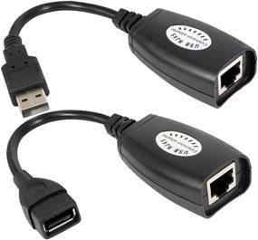 img 4 attached to Высокоскоростной адаптер USB 2.0 к RJ45 для удлинителя LAN-кабеля - удлинитель USB через кабель Cat5/Cat5e/Cat6