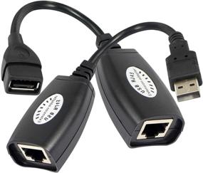 img 3 attached to Высокоскоростной адаптер USB 2.0 к RJ45 для удлинителя LAN-кабеля - удлинитель USB через кабель Cat5/Cat5e/Cat6
