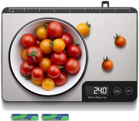 img 4 attached to ✨ Amiloe MAX 33lb Kitchen Scale: Measure Length, Digital Food Scales in Grams and Oz with Shrink Hook, 6 Units, Tare Function, 1g/0.1oz Precision for Baking and Cooking