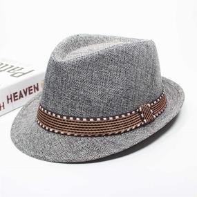 img 2 attached to 🎩 Stylish EachEver Cotton Fedora Hat - Perfect Photography Accessory for Toddler Boys