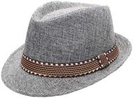 🎩 stylish eachever cotton fedora hat - perfect photography accessory for toddler boys logo