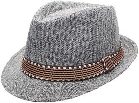 img 3 attached to 🎩 Stylish EachEver Cotton Fedora Hat - Perfect Photography Accessory for Toddler Boys