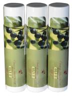 💋 cali baronessa oliva green baci spf 15 moisturizing lip balm - lip protection and hydration - 0.15 oz each, set of 3 logo