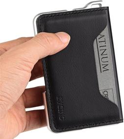 img 2 attached to Men's Minimalist Capacity Blocking Wallet - Premium Wallets, Card Cases & Money Organizers for Men's Accessories