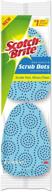 scotch-brite scrub dots non-scratch dishwand refill pack (14 refills in total) logo