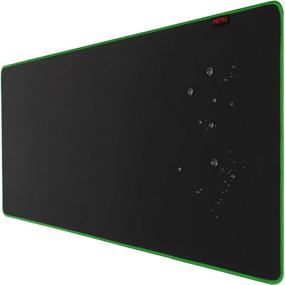 img 4 attached to Psitek 36x16 Inches XXL Large Gaming Mouse Pad Green: Waterproof, Precision-Optimized, Durable Stitched Edges - Full Desk Keyboard Mousepad