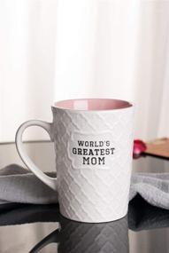 img 1 attached to 🎁 Ynsfree-World's Greatest Mom Coffee and Tea Cups: Ideal Gift for Mom, Wife, Valentine's Day, Anniversary, Birthday - 16 OZ Ceramic Mugs with White Cute Design and Office Fun Vibes - Funny Mom Mug Deal