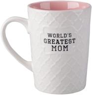 🎁 ynsfree-world's greatest mom coffee and tea cups: ideal gift for mom, wife, valentine's day, anniversary, birthday - 16 oz ceramic mugs with white cute design and office fun vibes - funny mom mug deal logo