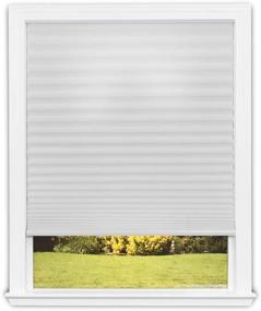 img 4 attached to 🔲 Redi Shade Easy Lift Trim-At-Home Cordless Pleated Light Filtering Fabric Shade, White, 30 Inch x 64 Inch (Fits Windows 19-30)