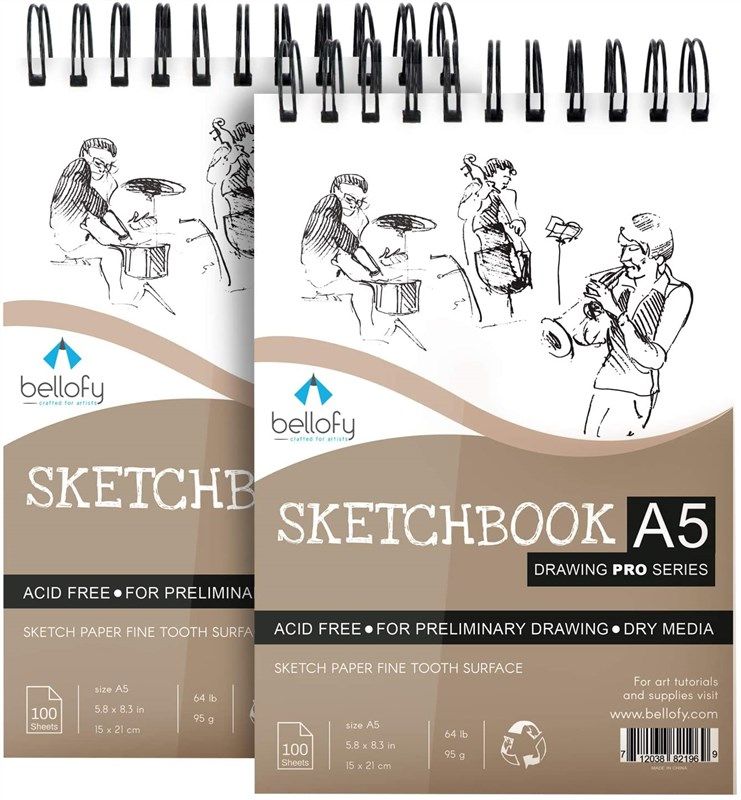 📒 Bellofy 200 Sheet Drawing Pads - Ideal Sketchbook for…