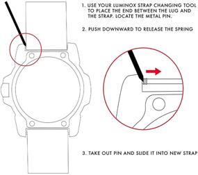 img 3 attached to Genuine Luminox Replacement Rubber 3050 23