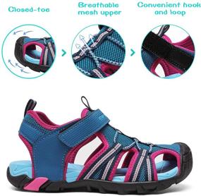 img 2 attached to 🌈 DREAM PAIRS 170813 K Fuchsia Boys' Outdoor Shoes: Stylish and Durable Footwear for Adventurous Boys