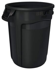 img 4 attached to 🗑️ Rubbermaid Commercial 1867531 BRUTE 32-Gallon Heavy-Duty Round Trash Can, Black - Efficient Garbage Storage Solution for Commercial Use