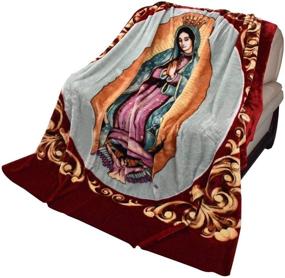 img 3 attached to Religious Guadalupe Bedspread Lightweight Hiyoko