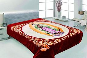 img 1 attached to Religious Guadalupe Bedspread Lightweight Hiyoko