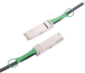 img 2 attached to 🔌 High-Speed 40G QSFP+ DAC Cable for Arista CAB-Q-Q-0.5M Devices: 40GBASE-CR4 Passive Direct Attach Copper Twinax QSFP Cable, 0.5-Meter(1.64ft)