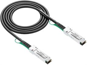 img 4 attached to 🔌 High-Speed 40G QSFP+ DAC Cable for Arista CAB-Q-Q-0.5M Devices: 40GBASE-CR4 Passive Direct Attach Copper Twinax QSFP Cable, 0.5-Meter(1.64ft)
