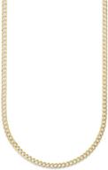 🔗 18k solid yellow gold 2mm cuban link curb chain necklace- authentic italian craftsmanship logo