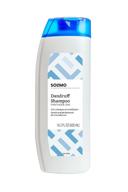 amazon brand solimo 2-in-1 dandruff shampoo & conditioner: gentle and ph balanced solution, 14.2 fl oz - dermatologist recommended logo