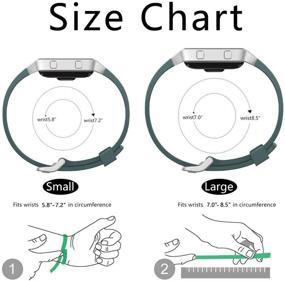 img 3 attached to ⌚️ Ремешки для спортивных водонепроницаемых часов VINIKI: совместимы с Fitbit Blaze, большой и маленький размеры для женщин/мужчин (известняк)
