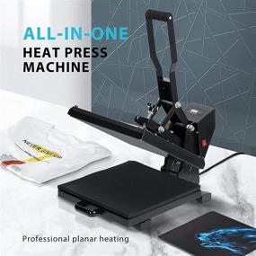 img 3 attached to 👕 VIVOHOME Industrial Swing Away Clamshell Heat Press Machine: Sublimation Printing for T-Shirt Transfer (15 x 15 Inch) with Free Gloves and Tape