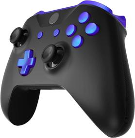 img 1 attached to 🎮 eXtremeRate Xbox One S & Xbox One X Controller Full Set Buttons Repair Kits - LB RB LT RT Bumpers Triggers D-Pad ABXY Start Back Sync Buttons, Chameleon Purple Blue - Model 1708