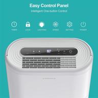 kesnos 4000 sq. ft home dehumidifier for basement, bedroom with intelligent humidity control, continuous drain hose, and wheels logo