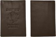 genuine cowhide leather rfid blocking passport travel accessories and passport covers logo