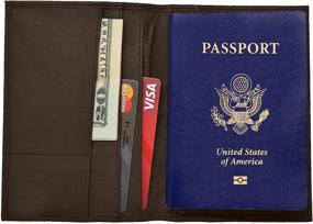 img 1 attached to Блокировка паспорта RFID из натуральной воловьей кожи