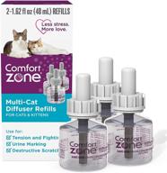 🐱 comfort zone multi-cat diffuser refills: promote peaceful homes, resolve cat squabbles, reduce spraying, scratching, & other behaviors - vet recommended logo