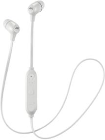 img 4 attached to 🎧 JVC Marshmallow Wireless Earbuds: Bluetooth, Memory Foam, Secure Fit - HAFX29BTW (White)