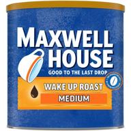 ☕ maxwell house wake up roast - medium roast ground coffee | 30.65 oz canister logo