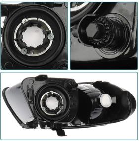 img 1 attached to 🚗 High-Quality IRONTEK Headlight Assembly - Fits Chrysler Town & Country 2001-2004, Chrysler Voyager 2001-2003, Dodge Caravan 2001-2007, Dodge Grand Caravan 2001-2007 - Chrome Housing with Clear Lens - CH2502129 - Pack of 2