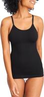 shapermint empetua scoop neck black women's clothing logo