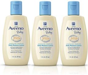 img 1 attached to 🧴 Aveeno Baby Daily Moisture Lotion Travel Size 1 oz (29ml) - Set of 3