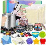 🕯️ candle making kit supplies - soy wax candle diy craft set for beginners adults | fragrance oil, dyes, wicks, silicone mold, pot, candle tins - perfect for halloween, thanksgiving, and christmas home decoration logo