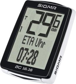 img 3 attached to 🚲 SIGMA BC 16.16 Wired Bicycle Computer with ETA, Fuel Savings Motivation, Full Text Display, Auto Start/Stop, Bike Recognition & Pairing, IPX8 Water Resistance, Tool-Free Mounting