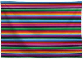 img 4 attached to 🎉 Vibrant 7x5ft Color Fiesta Theme Party Backdrop for Cinco De Mayo Celebration - Allenjoy's Mexican Festival Photography Background with Stripes, Cactus Banner Decoration, Event Table Decor, and Children's Photo Booth Shoot