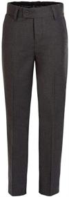 img 4 attached to RGM Boys Dress Pants: 👖 Flat Front Essential for Boys' Clothing