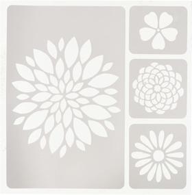 img 1 attached to 🌸 Momenta Flowers Self-Adhesive Fabric Stencil for Optimal Online Visibility