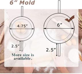 img 3 attached to COTEY 6-Inch Empanada Press: Stainless Steel Dumpling Maker for Empanada, Dumpling, Ravioli, Pierogi & Hand Pie - Includes 2-in-1 Dough Cutter/Dumpling Mold