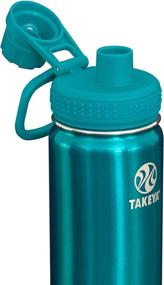 img 3 attached to 💦 Takeya Metallics Water Bottle Review: 18 Oz Baltic Teal - A Stylish and Functional Choice for Hydration