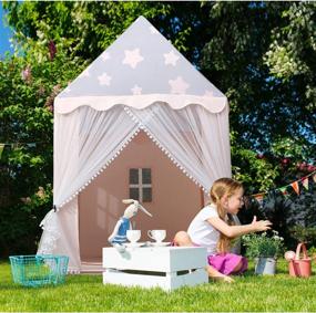 img 2 attached to 🏠 FEUTEXI Playhouse: Versatile Indoor Outdoor Fun with Windows